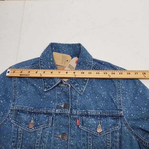 Levi's Premium Original Trucker Jacket Galactic Wash Women's Size Large NWT - Picture 12 of 15
